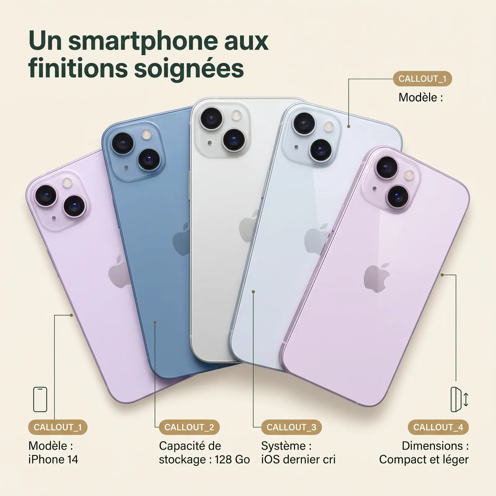 iPhone 14 128 Go : La puissance d'un smartphone haut de gamme à portée de main — caractéristiques en image